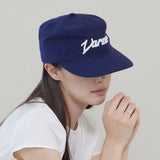 New Wave Varzar Applique Pillbox Cap Navy