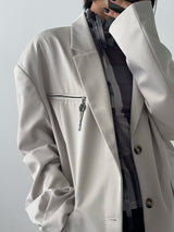 3 TAP Key Slider Zipper Jacket (2color)