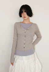 TENCEL BOAT-NECK SLIM TEE