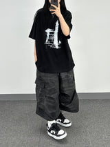 camo cargo cotton shorts