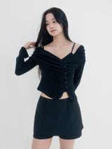 Rin cardigan set (Black)