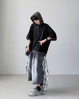Crunch Layered Half Hoodie