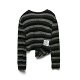 [LINE] Unbalance Draping Button Cardigan