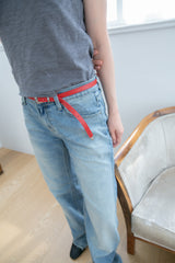 natural blue low rise denim pants(S-L)