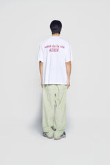 24FW ピクセルベーシックロゴショートスリーブTシャツホワイト