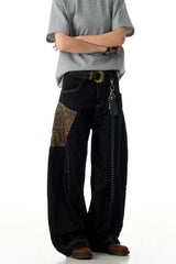 Black Blade Snake Pocket Jeans