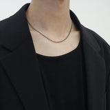 men's necklace beaded chain_CLEF FINGERBOARD NEC