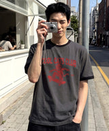 エッセンシャルスタンダード半袖リンガーTシャツ Cool Cats Club チャコール