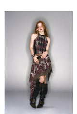 2025 Spring/Summer New Leopard Print Double Mesh Splicing Sleeveless Tank Top