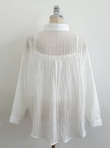 Sisle knit sleeveless wrinkle shirt set