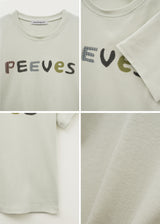 スキャニードニードルワーククロッピードTシャツ (Lime)