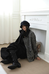 Muffler attached) ツイルハーフコート