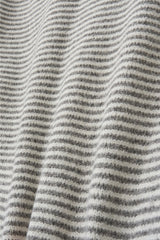 Stripe Knit Zip-Up
