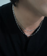 Slim pattern chain necklace (925 silver)