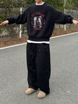 Balloon double knee sweatpants