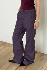 CURVED LINE BOOTCUT PANTS