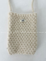 Egg knit mini shoulder bag