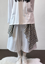 Tata Check Layered Over Long Bermuda 3Color