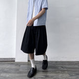 Snap-Button Wide Shorts