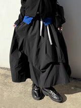  MAXI FLARE TUCK SKIRT