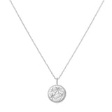 シルバースターリーチャームロジウムメッキ+925シルバーネックレス N065-08H