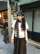 セキベルベットロングスカート