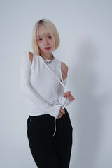 NECK STRAP TEE_IVORY