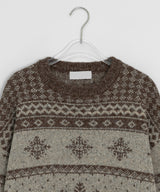 [unisex] Gamb Nordic Round Knit