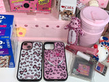ribbon leopard glass case