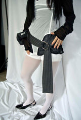 STRIPE BELT / CHARCOAL
