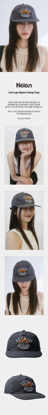 【limited price】 Let's Go Nylon Camp Cap Running 