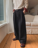 Keito Two-Tuck Wide Slacks