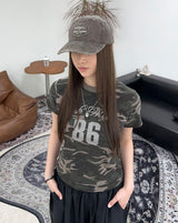 Leen 86 Camo Crop Top