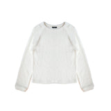 Fuzzy Knit Tee (ivory)