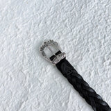 ヴィンテージ シルバー ブレイデッド ベルト