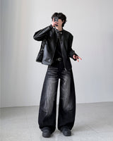 Edwin Belt Leather Jacket