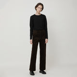 WOMAN クラシックコーデュロイパンツ DEEP BROWN