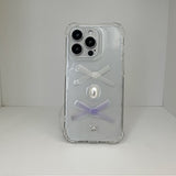 [made]white&lavender ver ribbon resin phonecase