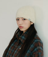 Boucle Blend Knit Beanie Ivory
