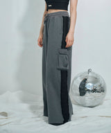 UNISEX デニムライン裏起毛パンツ