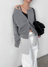 [MADE] Phoneradi Striped Knit Cardigan