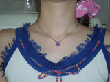 gleaming tiny star necklace [purple]