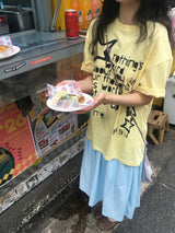 スター レタリング Tシャツ