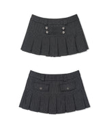 leon pleats mini sk (3colors)