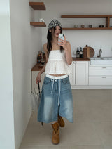 CHECK HAIR SCARF (2C)