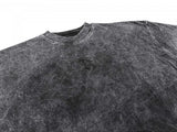 BETREZ オーバーサイズアシッドウォッシュTシャツ - BLACK LOGO