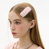 [SET] グリッターファースクエアヘアピン