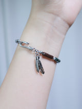 All surgical steel bamboo cylinder bracelet