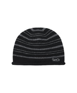 STRIPE ROLL BEANIE_BLACK