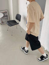 ナイロンワイドバンディングハーフパンツ　2色
